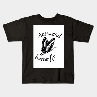 Antisocial butterfly Kids T-Shirt